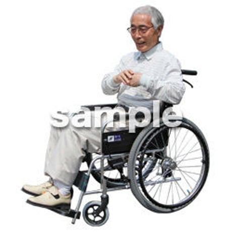 人物切抜き素材　シニア介護編　S_105