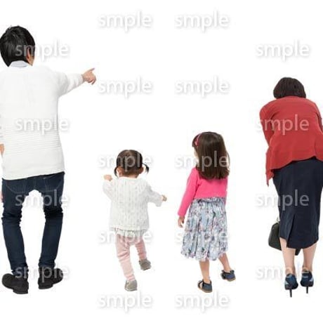 Cutout People　4人ファミリー　GG_475