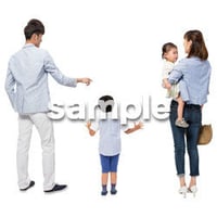 Cutout People　4人ファミリー　GG_450