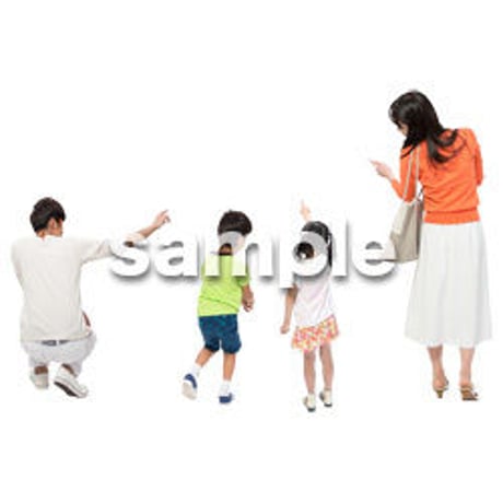 Cutout People　4人ファミリー　GG_400