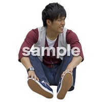 人物切抜き素材　座る人Ⅱ編　Q_592
