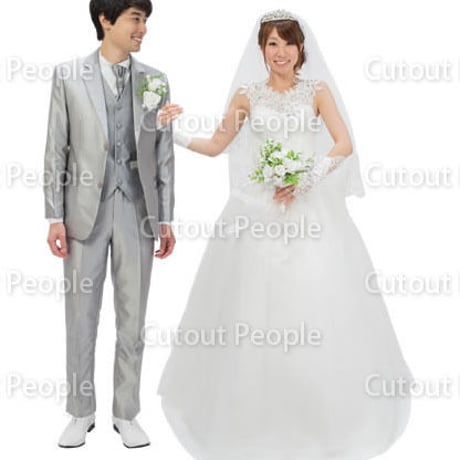 人物切抜きセット☆新郎新婦　1_set089