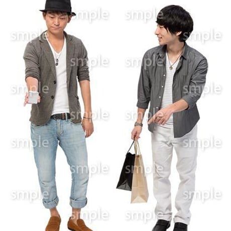 Cutout People　男性ペア　JJ_416
