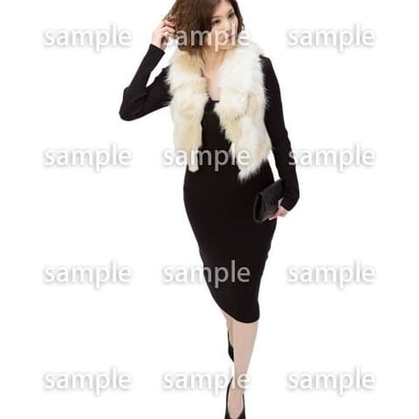 Cutout People　鳥瞰　人物 女性　FF_306