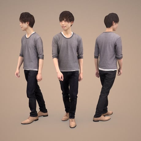3D人物素材  [Posed]  037_Toru