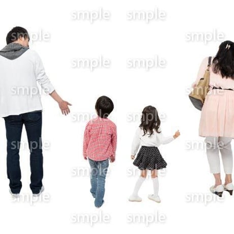 Cutout People　4人ファミリー　GG_395