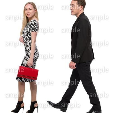 Cutout People　外国人ペア　JJ_453