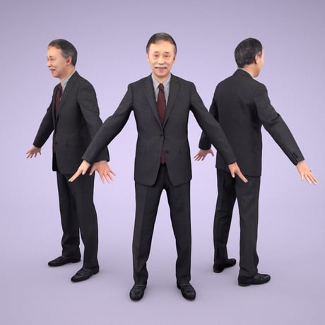 3D人モデルAポーズ　046_Ken