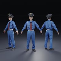 3D人モデルAポーズ　155_Toshi