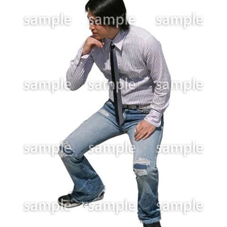 人物切抜き素材　鳥瞰編　N_545