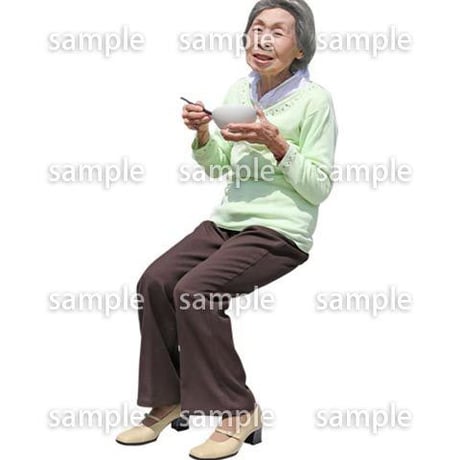 人物切抜き素材　シニアライフ編　R_402