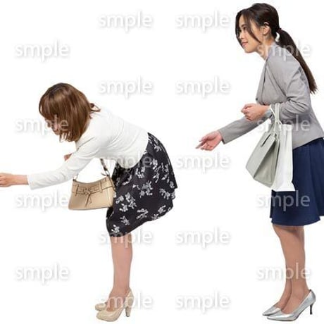 Cutout People　女性ペア　JJ_288