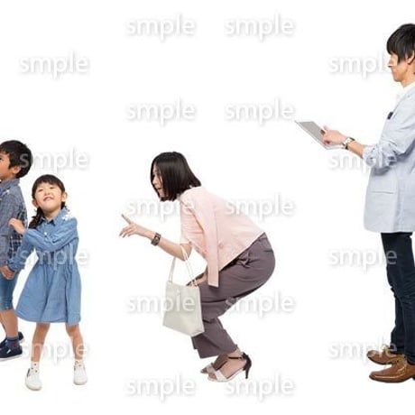 Cutout People　4人ファミリー　GG_458