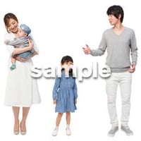 Cutout People　4人ファミリー　GG_436