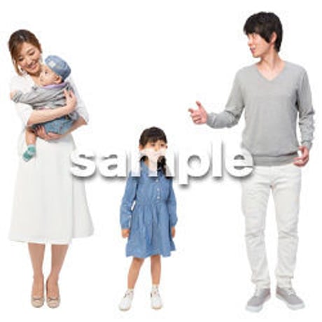 Cutout People　4人ファミリー　GG_436
