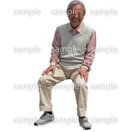 人物切抜き素材　シニアライフ編　R_466