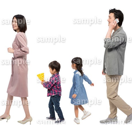 人物切抜きセット☆ファミリー　1_set110