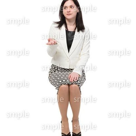 Cutout People　座る　外国人　KK_561