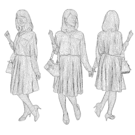 3D人物素材  [Posed]  011_Kana