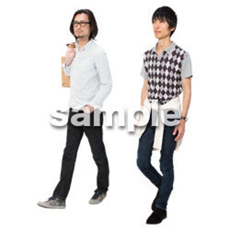 Cutout People　男性ペア　JJ_357