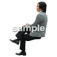 Cutout People　パーティー座る人　DD_438