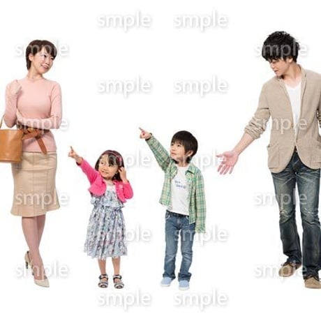 Cutout People　4人ファミリー　GG_256