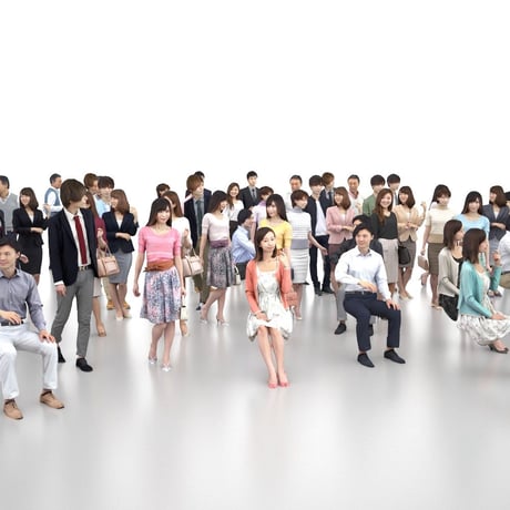 3D人物素材-ポーズド  10個セット 001_Posed-set