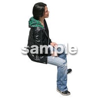 人物切抜き素材　鳥瞰編　N_575