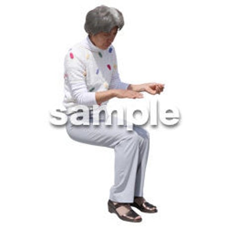 人物切抜き素材　シニアライフ編　R_357