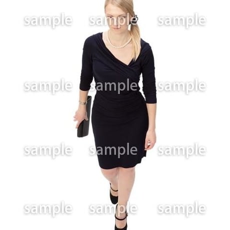 Cutout People　鳥瞰　人物 女性　FF_301
