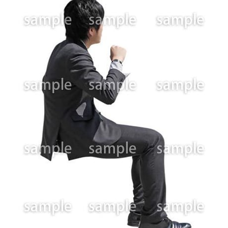 人物切抜き素材　座る人Ⅱ編　Q_352