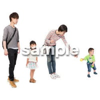 Cutout People　4人ファミリー　GG_462