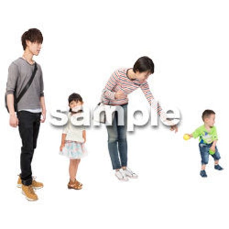 Cutout People　4人ファミリー　GG_462