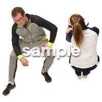 Cutout People　スポーツ 鳥瞰　CC_396