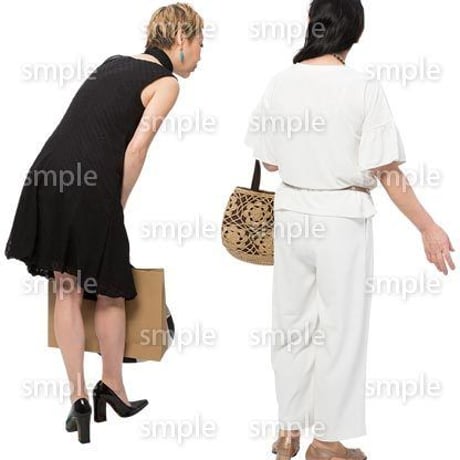 Cutout People　女性ペア　JJ_324