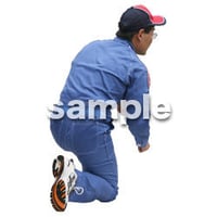 人物切抜き素材　ワーキング編　K_356