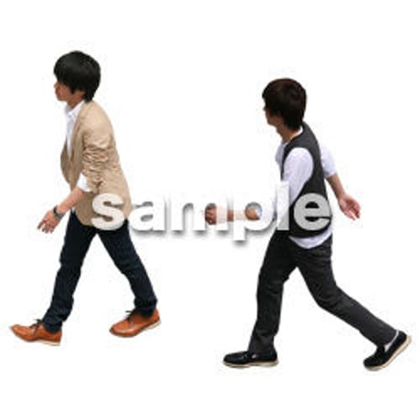Cutout People　鳥瞰　人物　FF_123