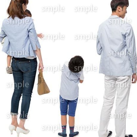 Cutout People　4人ファミリー　GG_449
