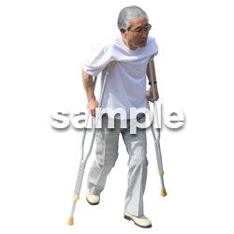人物切抜き素材　シニア介護編　S_410
