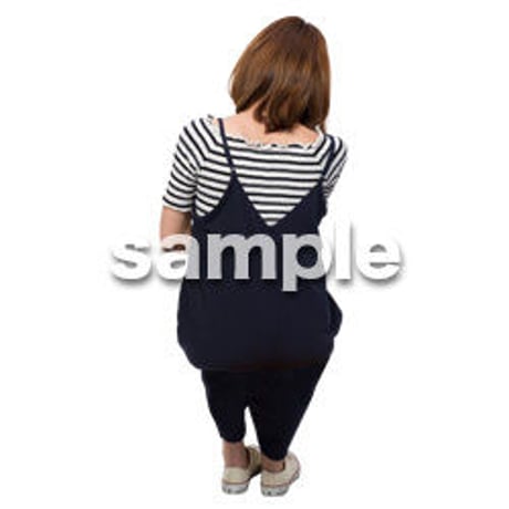 Cutout People　座る女性　KK_360