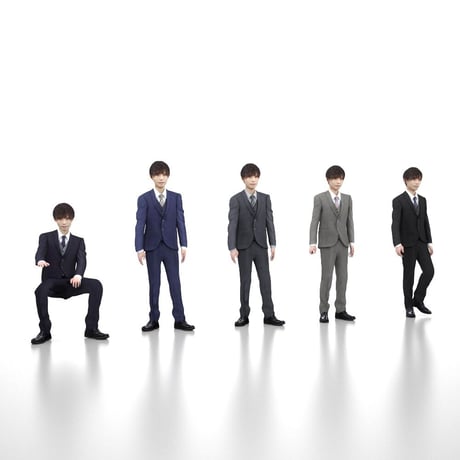 3D人モデルAポーズ　032_Toru