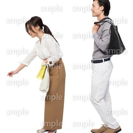 Cutout People　ショッピング　JJ_128