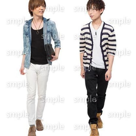 Cutout People　男性ペア　JJ_336