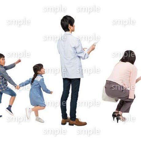 Cutout People　4人ファミリー　GG_459