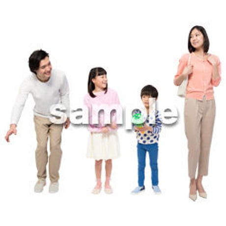 Cutout People　4人ファミリー　GG_401
