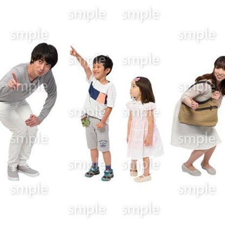 Cutout People　4人ファミリー　GG_477