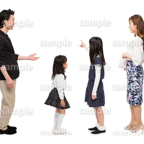 人物切抜きセット☆ファミリー　1_set112