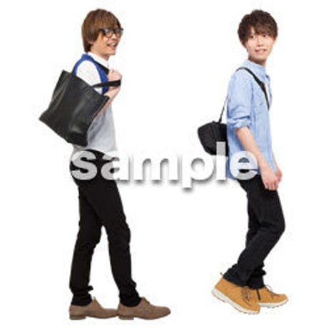 Cutout People　男性ペア　JJ_353