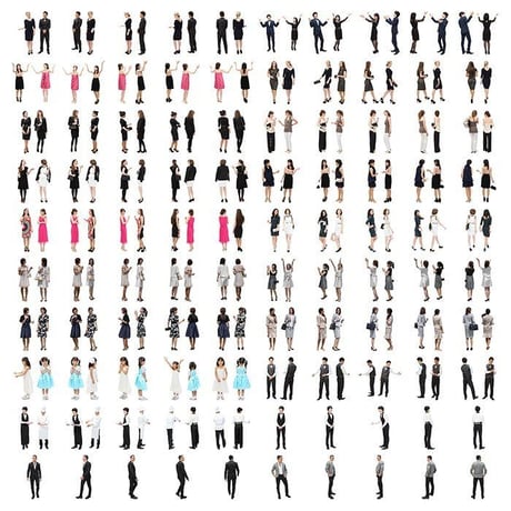 04Cutout People パーティーV1 [ダウンロード版]