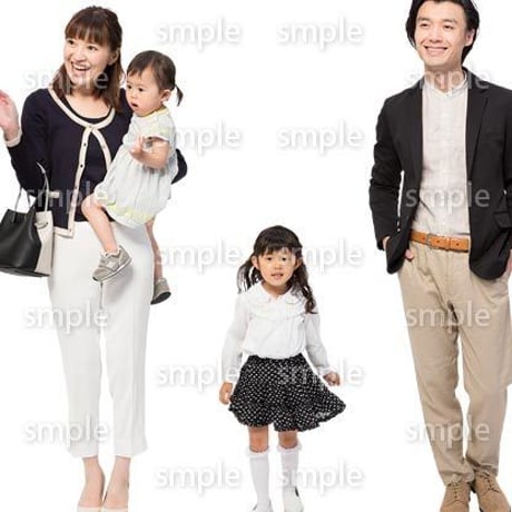Cutout People　4人ファミリー　GG_406